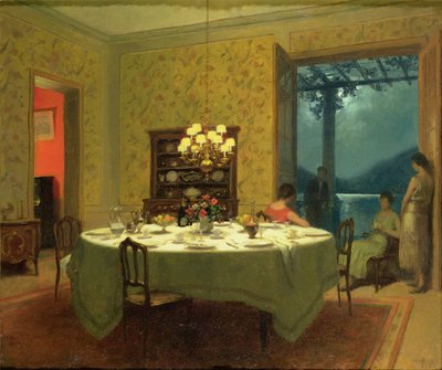 Interior with Tea table by Marcel Rieder